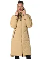 MARIKOO Damen Winterjacke Stepp Winter Jacke gesteppter Wintermantel warm lang Mantel [B949-Benik-Beige-Gr.XXL]