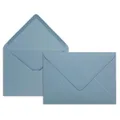 25x Brief-Umschläge in Himmel-Blau - 80 g/m² - Kuverts in DIN B6 Format 12,5 x 17,6 cm - Nassklebung ohne Fenster