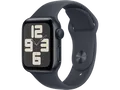 APPLE Watch SE (2024) GPS 40 mm Smartwatch Aluminium Fluorelastomer, 130 - 180 mm, Mitternacht