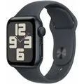 Apple Watch SE Mitternacht Aluminium Sport Band Mitternacht S/M 2024 GPS 40mm MXE73QF/A