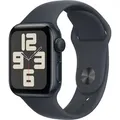 Apple Watch SE 2024 40 mm Mitternacht Sportarmband S/M