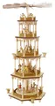 Weihnachtspyramide Christi Geburt, 4-stöckig, 70 cm hoch, natur, .. RG 01374 NEU
