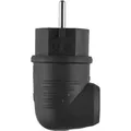 Gummi Schutzkontakt-Winkelstecker Orig., schwarz, IP44, Typ 1508 ABL