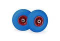 relaxdays Sackkarren-Rad Sackkarrenrad PU 3.00-4 2er Set, Blau-Rot