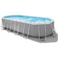 Intex Framepool Frame Swimming Pool Set "Prism Oval", pulverbeschichtete Stahlrahmen 305 cm x 610 cm
