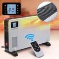 Heidenfeld Konvektor Heizung EK100 | Heizkörper - Elektroheizung - Wandheizung - Standheizung - Überhitzungsschutz - Display - 2300 Watt - bis 40 m²
