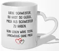 Schwester Geschenk von Schwester zum Geburtstag Weihnachten Mädchen Tasse Frauen
