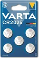 VARTA Batterien Knopfzellen CR2025, 5 Stück, Power on Demand, Lithium Coin, 3V