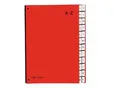 PAGNA Pultordner Color A - Z, auch für Überformate, Polypropylen, rot
