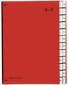 PAGNA Pultordner Color, DIN A4, A - Z, 24 Fächer, rot