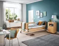 Burmeier Bett Pflegebett Dali Standard Seniorenbett (Aufrichter, Seitenschutz und Lattenrost inklusive, elektrisch verstellbar, Mit Fernbedienung, Komfort und mehr Lebensqualität), Easy-Click-System einfache Montage
