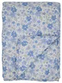 Chic Antique Tagesdecke Chic Antique - Decke Quilt Wohndecke 180x130cm Blumenmuster Blau Weiß