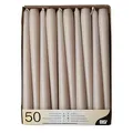 PAPSTAR 50 Leuchterkerzen Ø 2,2 cm · 25 cm puder, Beige