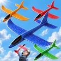 PATRICHOR Styropor Flugzeuge Kinder Styroporflieger Flieger - 4 Stück Wurfgleiter Ostergeschenke Kinder, Flugzeug Segelflugzeug, Flugzeug Spielzeug ab 3-12 Jahre Junge Mädchen Outdoor Spiele