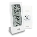Funkuhr digital mit Temperaturanzeige und Außensensor | Thermometer für Innen...