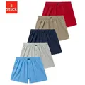 H.I.S Weiter Boxer Herren Boxer (Packung, 5-St) weite Passform, Komfortbund, aus Baumwoll-Stretch blau|bunt|grau|rot 4 (S)
