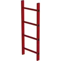 Schachtleiter 4 Sprossen L 1,12 m B450 mm LW 300 mm GFK, 064104