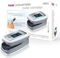 Beurer PO 30 Pulsoximeter Sauerstoffsättigung Herzfrequenz Fingeroximeter Weiß