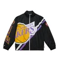 Los Angeles Lakers NBA Mitchell & Ness Exploded Logo Warm Up Jacke Schwarz-M