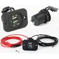 Doppel USB 5V Einbau Steckdose 12V/24V KFZ
