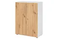 bümö Aktenschrank smart Büroschrank - 3 Ordnerhöhen Dekor: Weiß/Asteiche