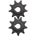 WideSmart 2 Pcs Fahrrad Kettenrad,9 Zähne Fahrradkettenrad Speed Cut Motor Kettenrad Kette Vorderrad Kettenrad Fahrrad Universal Ritzel Fahrrad Motor Kettenrad Ritzel Passend für Z2 Z3 Reduziermotor