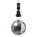 Diskokugel Set 20cm Spiegelkugel mit Batteriemotor Partyeffekt Disco Effekt (Mit Batteriemotor)