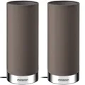 DeubaXXL DE Tischlampe Poppy 2er-Set Taupe Dimmbar 109335