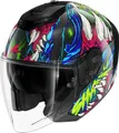 SHARK, Jet Motorradhelm RS JET CARBON SHAYTAN Black Green Violet KGV, XXL