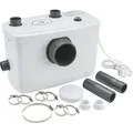 AREBOS Hebeanlage Schmutzwasserpumpe 600 W | 100 l/min, für WC & Dusche - Weiß