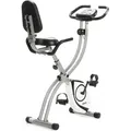 SportPlus I Heimtrainer I klappbar für zuhause, X Bike platzsparend faltbar optional mit App Steuerung, Rückenlehne, Pulsmessung, manuelle/comput...