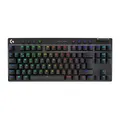 Logitech G PRO X TKL LIGHTSPEED kabellose Gaming-Tastatur, Skandinavisches QWERTY-Layout - Schwarz