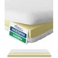 AM Qualitätsmatratzen | Basic Visco Topper | 100x200 cm| 6 cm hoch | Viscoelastische Matratzenauflage 100 x 200 | Memoryschaum Topper 6cm hoch |  ... - Weiß