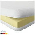 AM Qualitätsmatratzen, Topper Visco, Viscoschaum Topper, Weich & Anpassungsfähig, Memory Effekt, 6 cm hoch, Viscoschaum (6cm), 100x200 cm weiß 100 cm x 200 cm x 6 cm