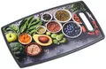 Kesper Healthy Kitchen Schneide- und Servierbrett Küchenbrett mit Holz-Kern, mit Griff, Maße: 37 x 23 cm, 30814