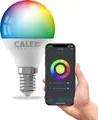 Calex Smart LED Lampe, E14, P45, RGB-Farben & kalt- bis warmweiß Licht, dimmbar, WLAN App- & Sprachsteuerung