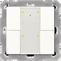 MDT RF-TA55A4.01 KNX RF+ Funk Taster Plus 4fach m.Aktor Reinweiß glänzend (RF-TA55A4.01)