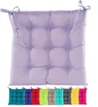 JACK Outdoor Stuhlkissen 38x38cm Lounge Kissen Auflage Wasserfest Sitzkissen Garten Lotus Effekt, Farbe:Flieder