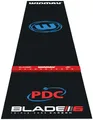 WINMAU Dart-Matte, Soft-Feel Dart Mat Dartteppich Outshot PDC 8215 Teppich Black