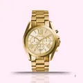 MICHAEL KORS Generisch Damen Bradshaw Gold Edelstahl Chronograph