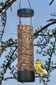 Vogelfutterstation Metall Vogelfutterspender Futtersäule Vögel-Futterspender