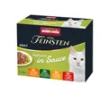 animonda vom Feinsten Premium Katzenfutter nass Raffinesse in Sauce, 8 Portionsbeutel (8 x 85g), hochwertiges Katzen Nassfutter ohne Zucker, mit frischen fleischigen Zutaten