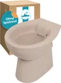 Stand-WC Bahamabeige Spülrandlos Tiefspüler Abgang waagerecht bodenstehend
