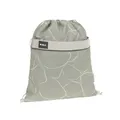 BOLD Lässig Kinder Turnbeutel Sportbeutel mit Rucksackfunktion/School String Bag Bold Curve sage