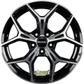 2x Mak Epica black mirror 6.5x17 ET32 - LK4/108 ML65.1 Felge Alu