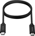 Vision - USB-Kabel - 24 pin USB-C (M) zu 24 pin USB-C (M) - USB 3,2 - 3 A - 5,0m - USB-Stromversorgung (100 W), bis zu 20 Gbps Datentransferrate, Support von 4K 60 Hz - Schwarz (TC 5MUSBC/BL)