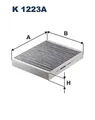 FILTRON K 1223A Filter, Innen Luft für , Buick, Cadillac, Chevrolet, Opel, Saab