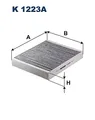 FILTRON K 1223A Filter, Innenraumluft für ,BUICK,CADILLAC,CHEVROLET,OPEL,SAAB,VA