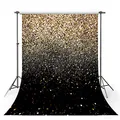 Gold Glitzer Punkt Schwarz Prom Hintergrund Sternenhimmel Glänzend Abstrakt Foto Hintergrund Kind Geburtstag Party Banner Hochzeit Fotografie Studio Requisiten