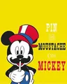 Komar Bild Mickey Mouse Moustache, Disney (1 St), Wandbild zur Dekoration im Kinderzimmer - ohne Rahmen